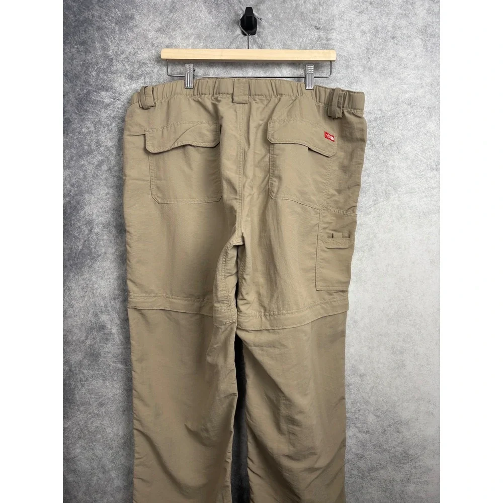 The North Face Men's Paramount Convertible Nylon Khaki Pants with Belt Size XL